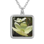 Dogwoods and Redwoods in Yosemite National Park Silver Plated Necklace