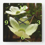 Dogwoods and Redwoods in Yosemite National Park Square Wall Clock