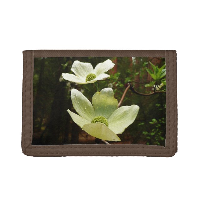 Dogwoods and Redwoods in Yosemite National Park Trifold Wallet (Front)