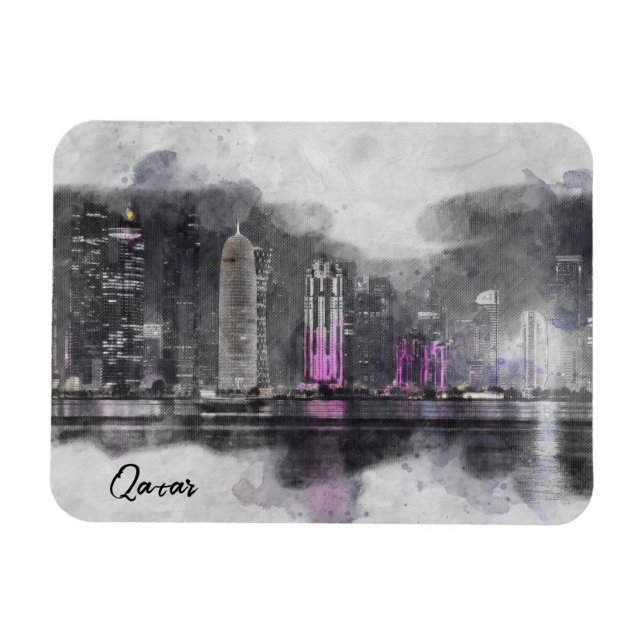 Doha, Qatar Magnet (Horizontal)