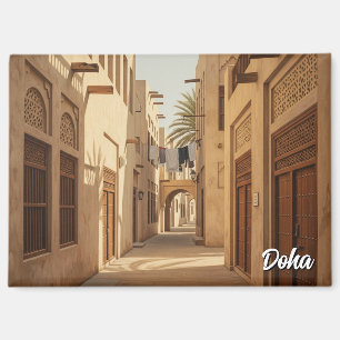Doha Qatar Travel Magnet