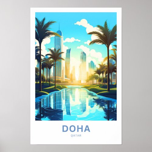 Doha Qatar Travel Print