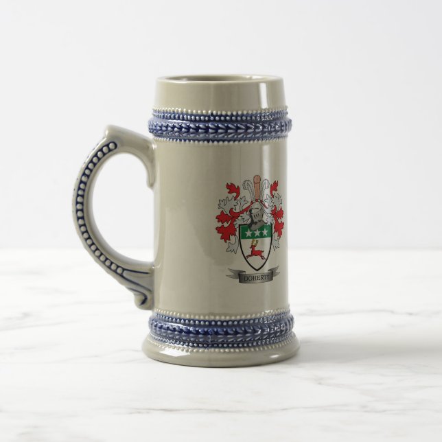 Doherty Coat of Arms Beer Stein (Left)