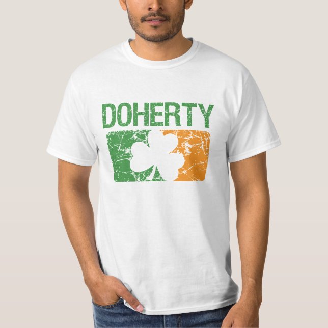 Doherty Surname Clover T-Shirt (Front)
