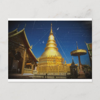 doi suthep temple at chiangmai postcard