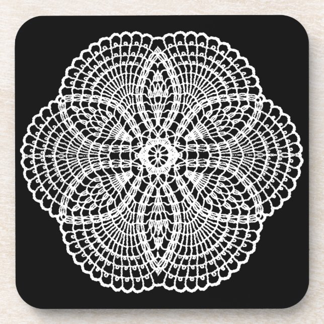 Doily Art Drink Coaster (Front)
