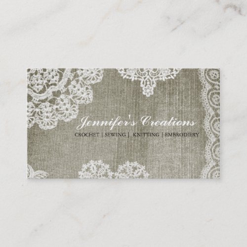 Doily Business Card Templates