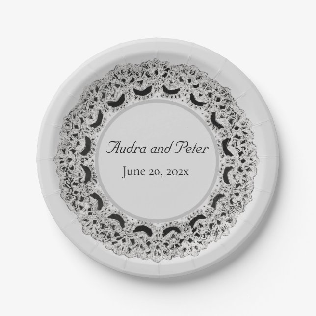 Doily Design Paper Plates (Front)