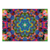 Doily KC Kaleidoscope Greeting Card (Front Horizontal)