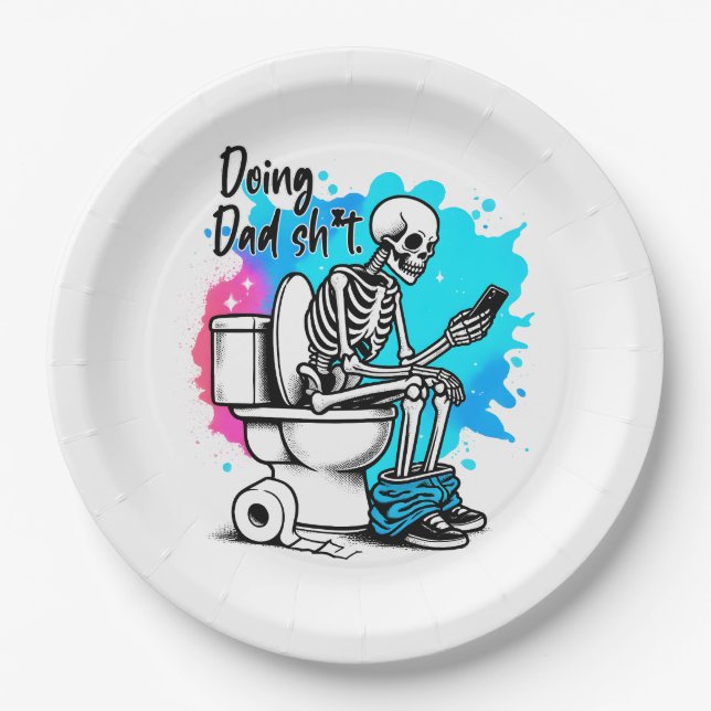 Doing Dad Paper Plates (Front)