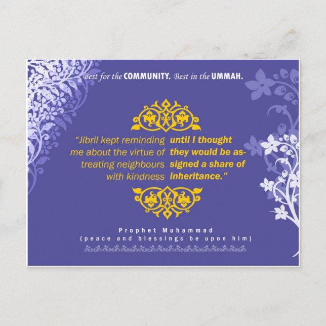 Doing good to neighbors Card (Front)