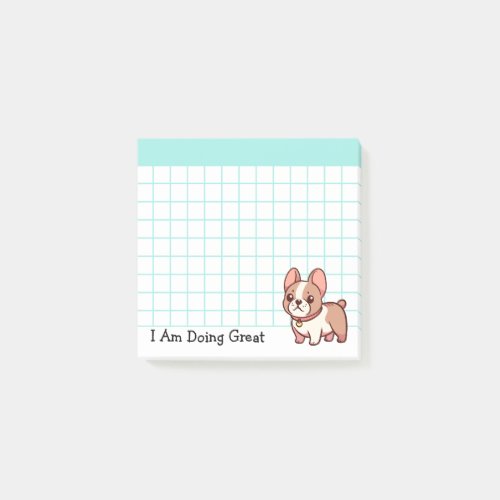 Doing Great French Bulldog Post_it Notes