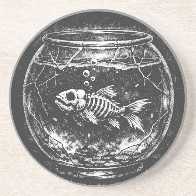 "Doing Great" - Goldfish by BurnsInHell Coaster (Front)