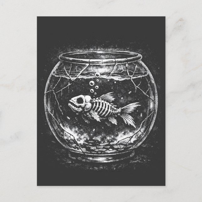 "Doing Great" - Goldfish by BurnsInHell Postcard (Front)