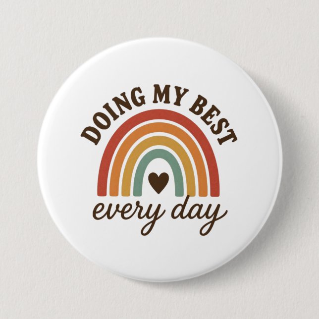Doing My Best Button (Front)