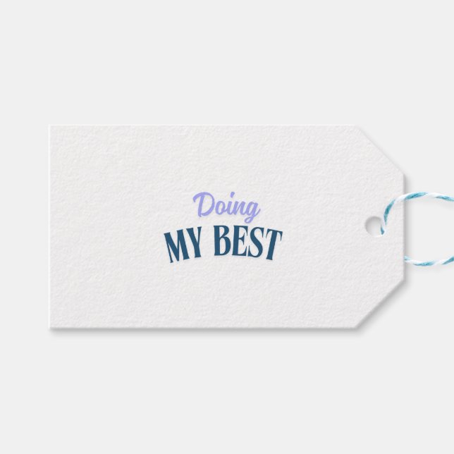 doing my best  gift tags (Front (Horizontal))