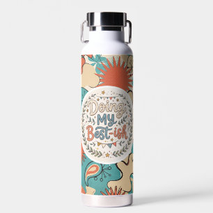 Doing My Best-ish – Cute Retro Encouragement Water Bottle