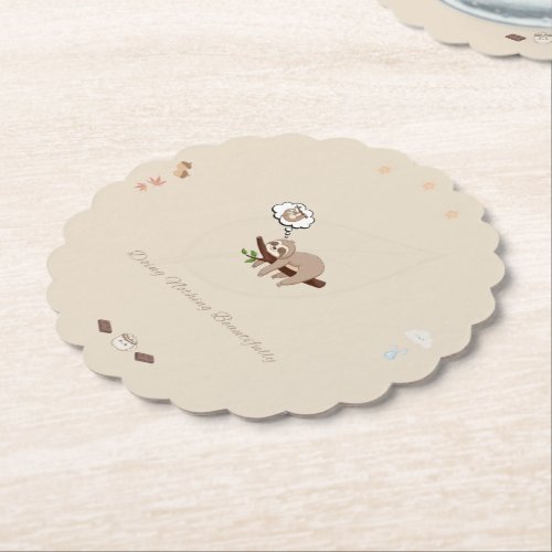 Doing Nothing Beautifully Sloth Coaster