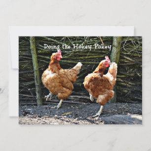 Doing the Hokey Pokey, The Hokey Pokey Chickens, Card