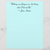 Doing What I Do Not Like Jane Austen Quote (Front)