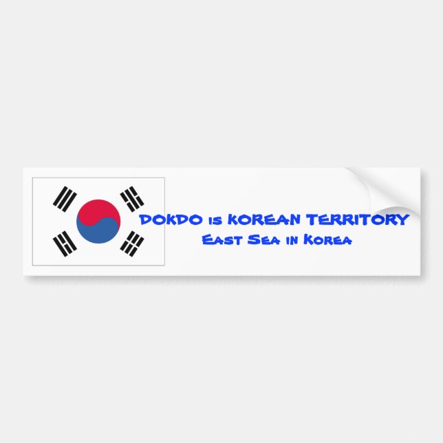 DOKDO Campaign Bumper Sticker (Front)