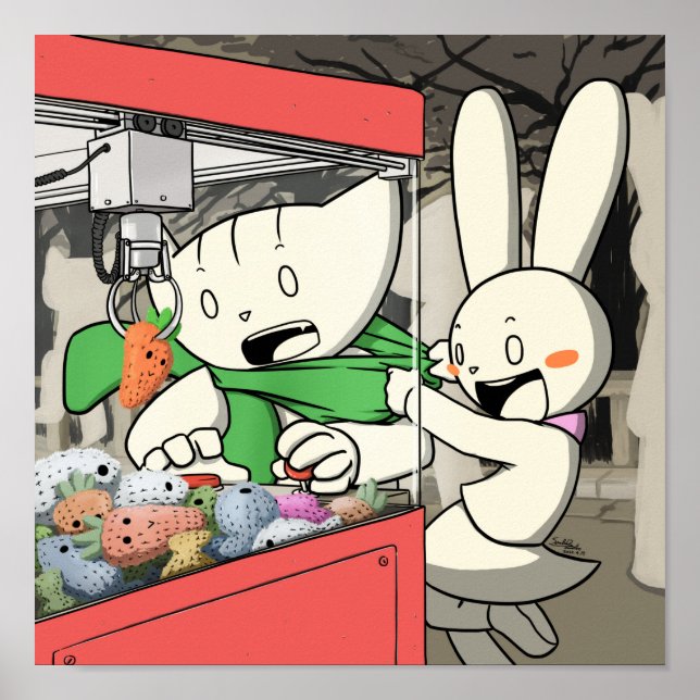 Doki & Nabi Claw Crane Poster (Front)