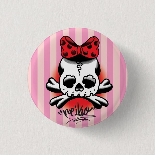 Dokuro chan Can Badge Pinback Button (Front)