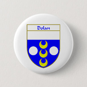 Dolan Coat of Arms/Family Crest Pinback Button