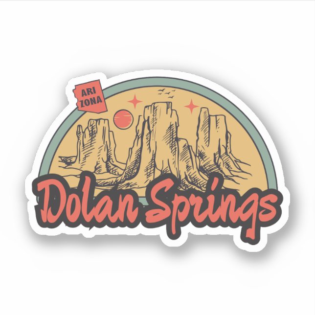 Dolan Springs, Arizona  Sticker (Front)