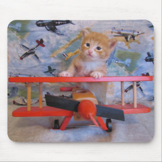 Dolce Airplane Pilot - Kitten / Cat Mouse Pad