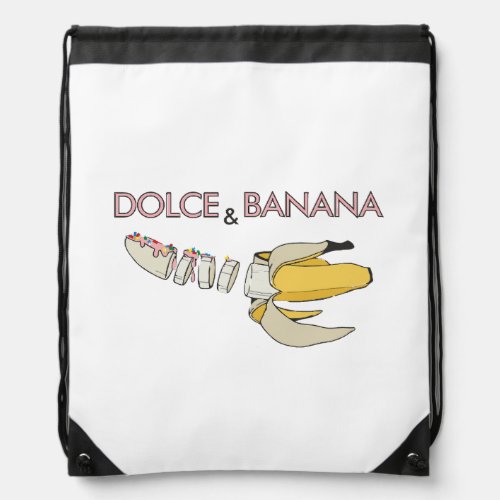 Dolce  Banana  Drawstring Bag