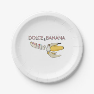 Dolce & Banana  Paper Plates