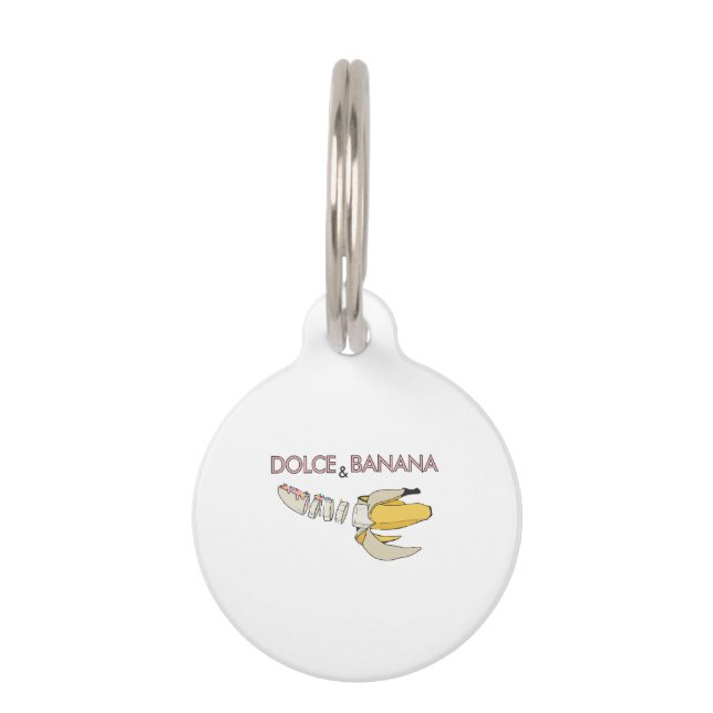Dolce & Banana  Pet ID Tag (Front)