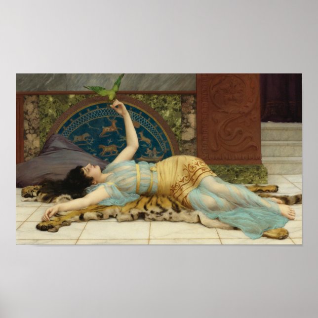 Dolce Far Niente by John Godward Poster (Front)