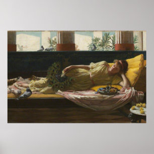 DoLCE FaR NiENTE, by John William Waterhouse -1880 Poster