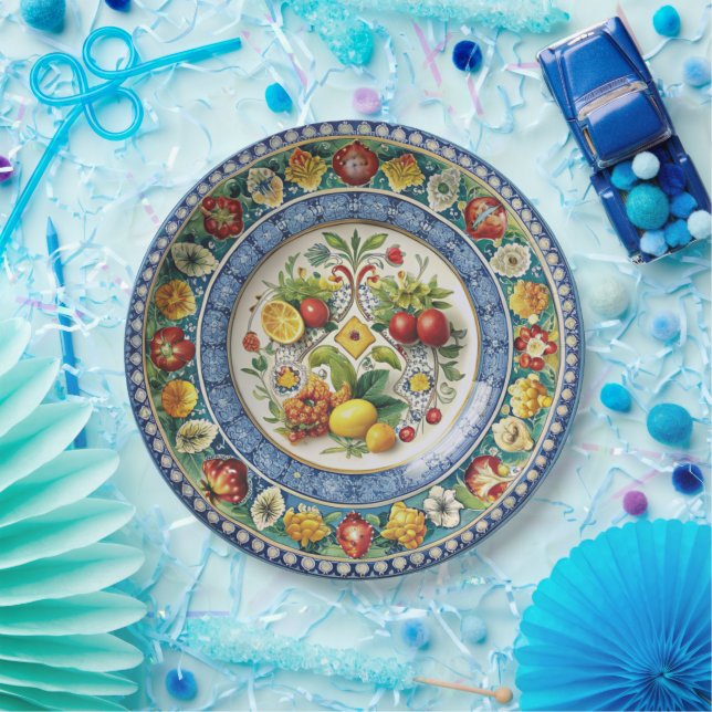 Dolce & Gabbana Sicilian Cart Whimsy Paper Plate (Party)
