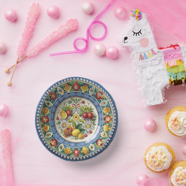 Dolce & Gabbana Sicilian Cart Whimsy Paper Plate Paper Bowls (Party)