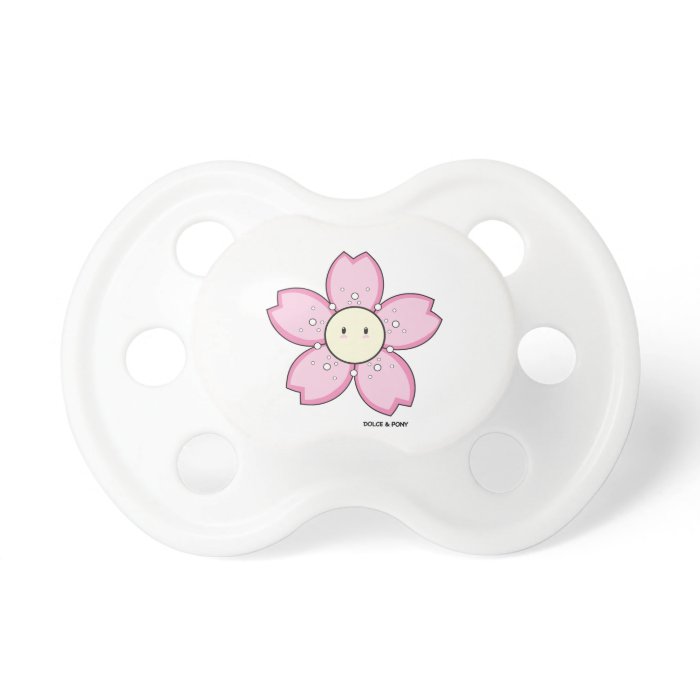 Dolce Pink Flower0 6 Months Pacifier Dolce & Pony