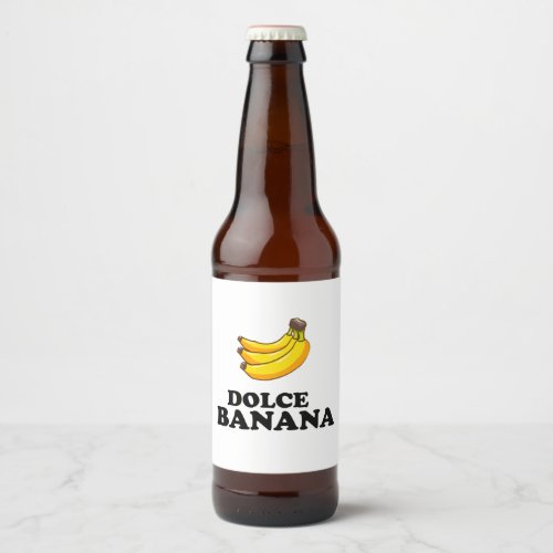 Dolce und Banana_ Geschenkidee Beer Bottle Label