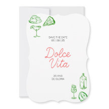 Dolce Vita Birthday Invitation