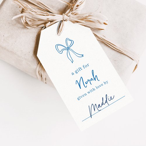 Dolce Vita Handwritten Display Shower Gift Tags