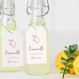 Dolce Vita Handwritten Limoncello Tags