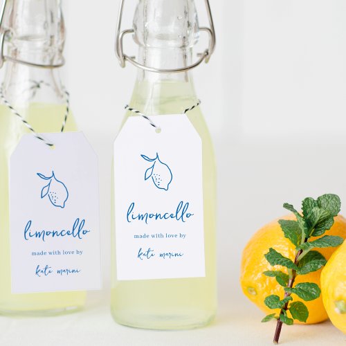 Dolce Vita Handwritten Limoncello Tags