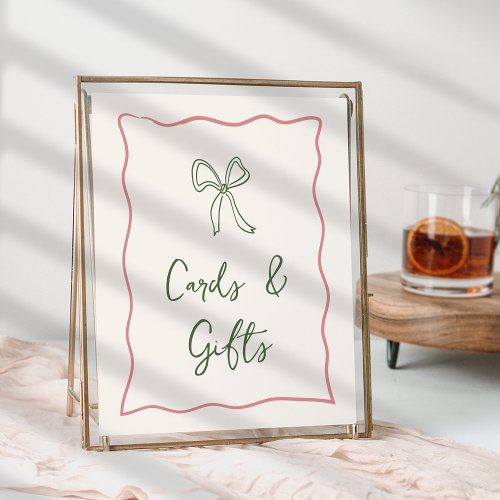 Dolce Vita Italian Bridal Shower Card  Gift Sign