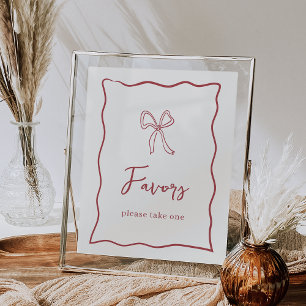 Dolce Vita Italian Bridal Shower Favors Sign