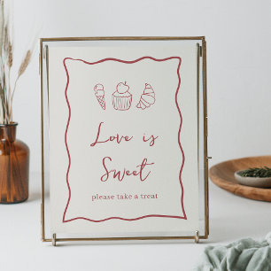 Dolce Vita Italian Bridal Shower Sweet Treats Sign