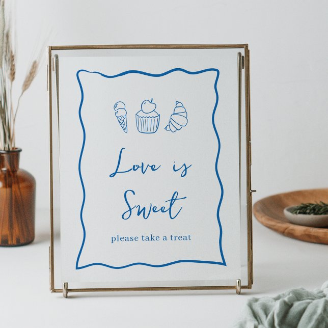 Dolce Vita Italian Bridal Shower Sweet Treats Sign (Creator Uploaded)