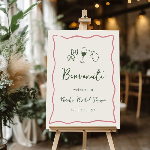 Dolce Vita Italian Bridal Shower Welcome Sign