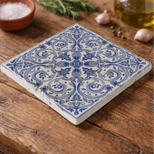Dolce Vita Meditarrean Blue Italian Tiles Trivet