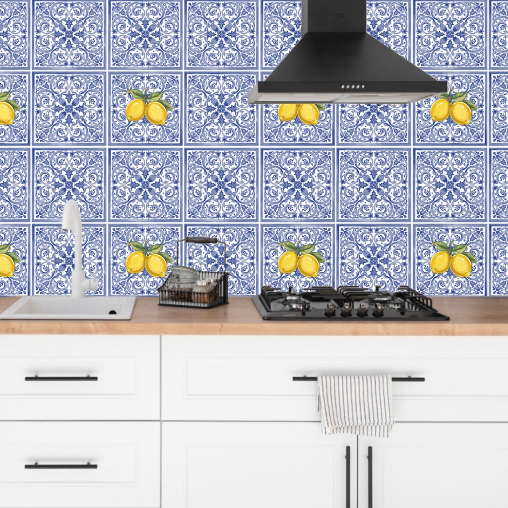 Dolce Vita Meditarrean Blue & Lemons Italian Tiles